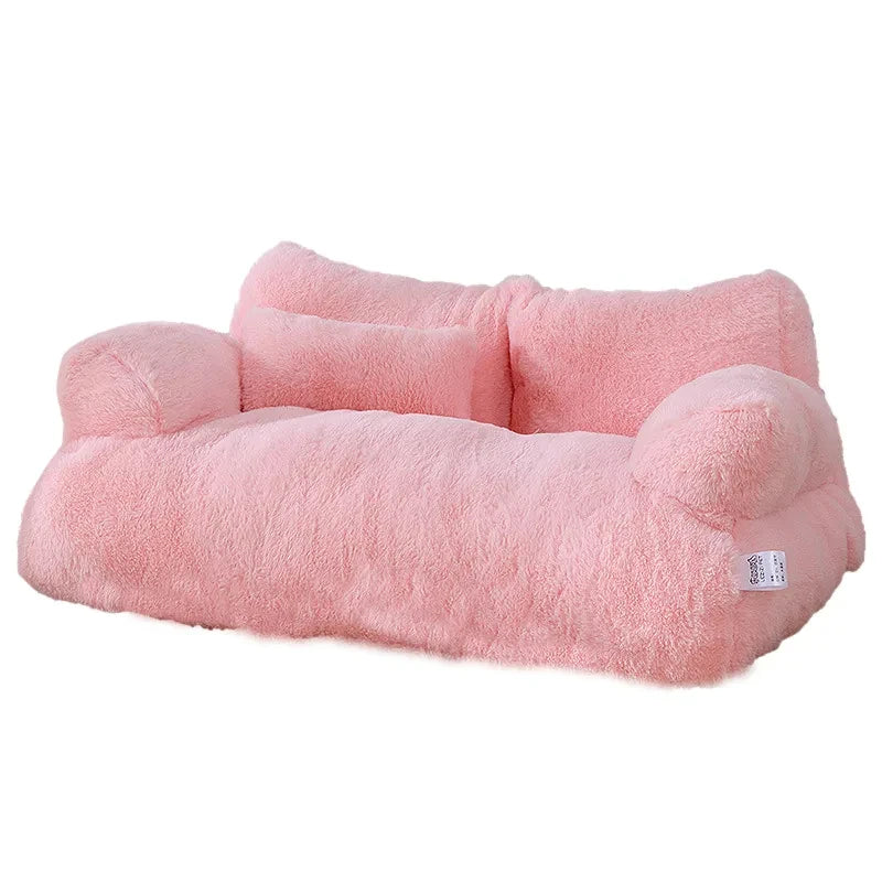 Cozy Cat Lounge: Fluffy Sofa-Style Pet Bed