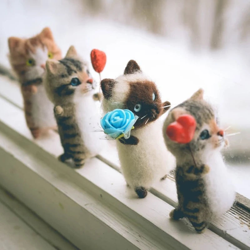 DIY Wool Felt Cat Kit