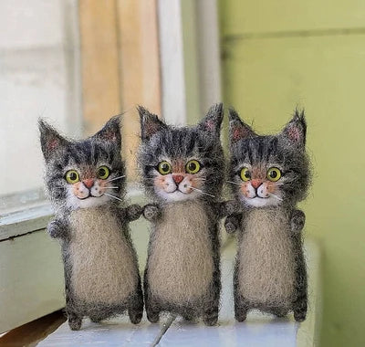 DIY Wool Felt Cat Kit