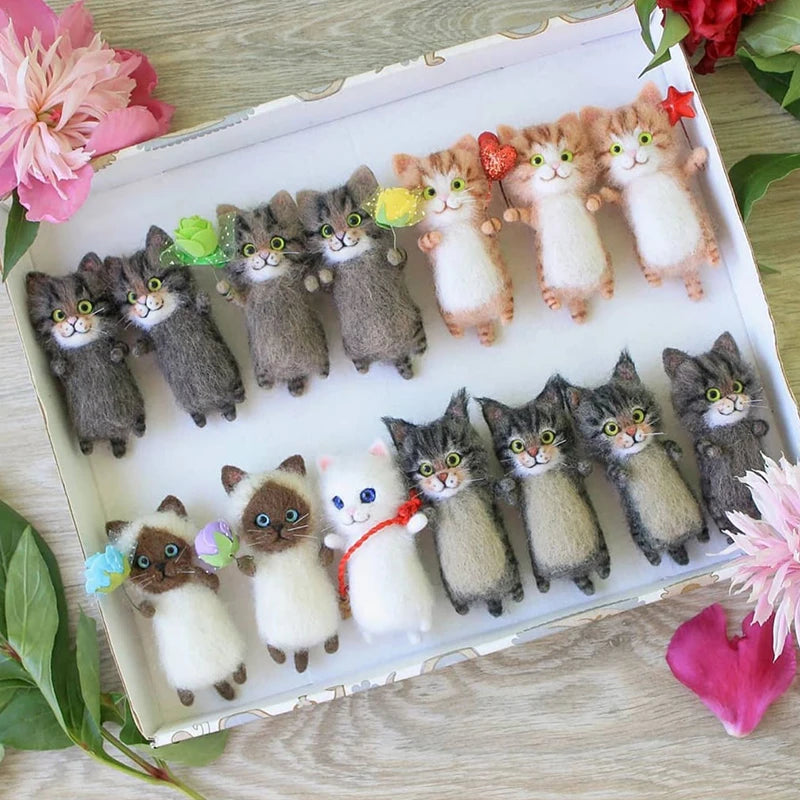 DIY Wool Felt Cat Kit