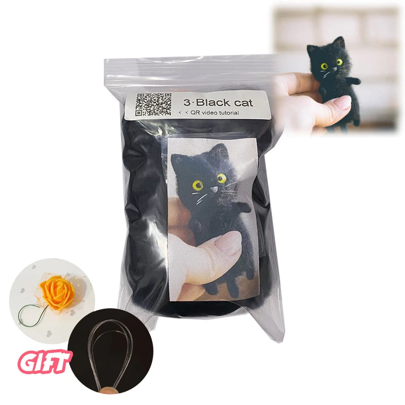 DIY Wool Felt Cat Kit