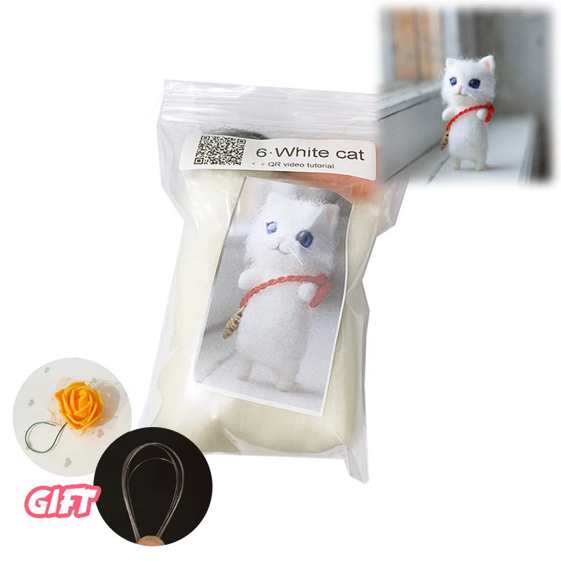 DIY Wool Felt Cat Kit