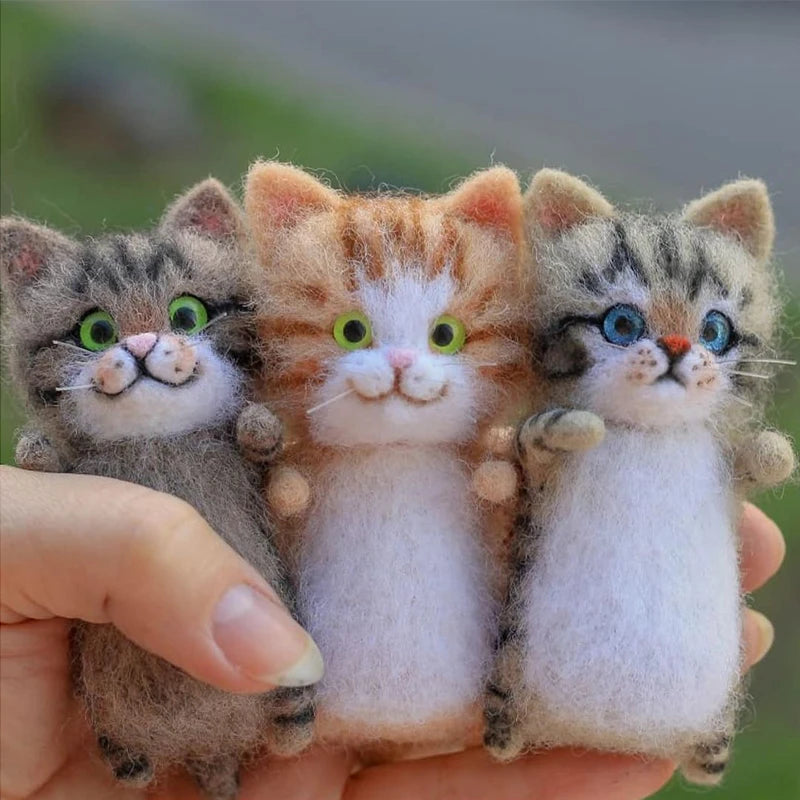 DIY Wool Felt Cat Kit