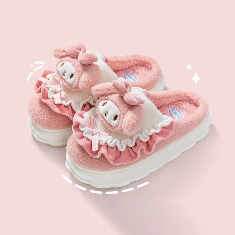 Indoor and Outdoor Cotton Cute Cat Slippers