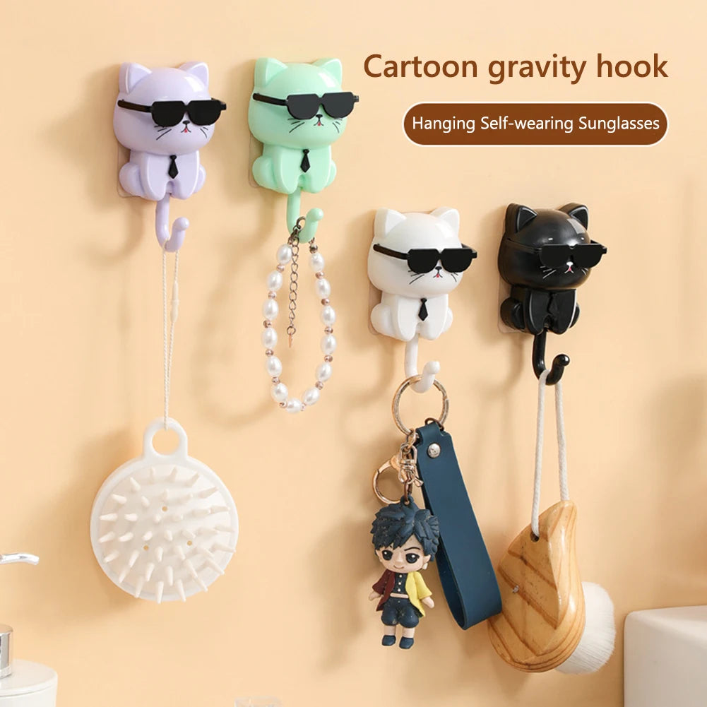 Cartoon Cat Keys Hook