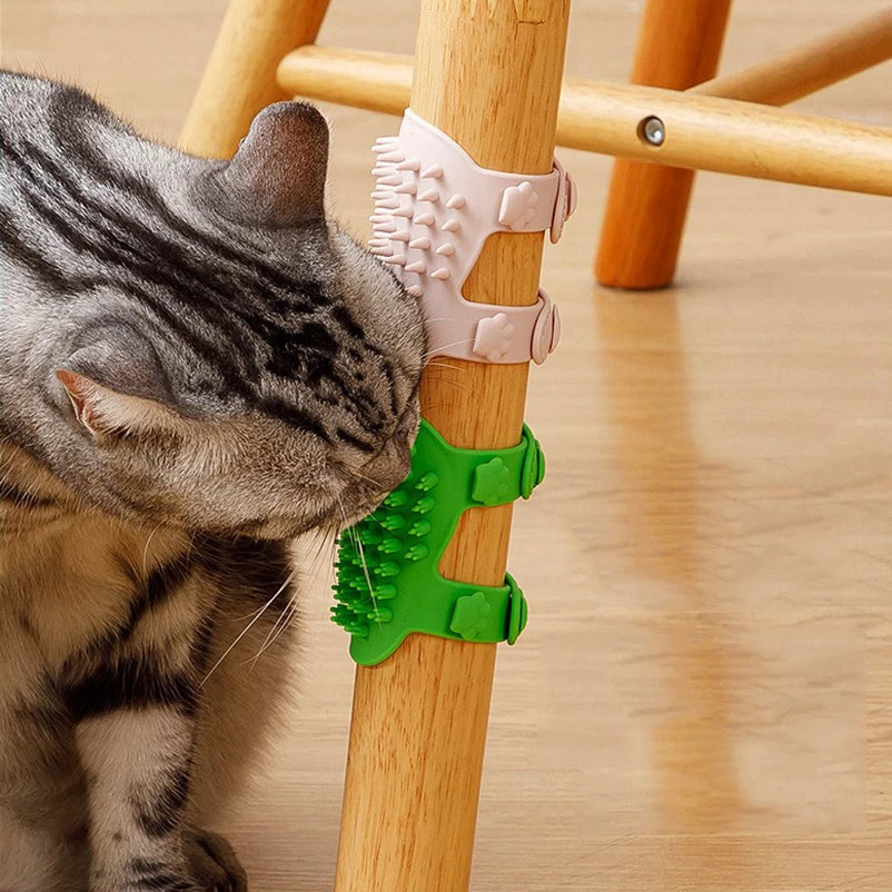 Self-Grooming Cat Corner Scratcher