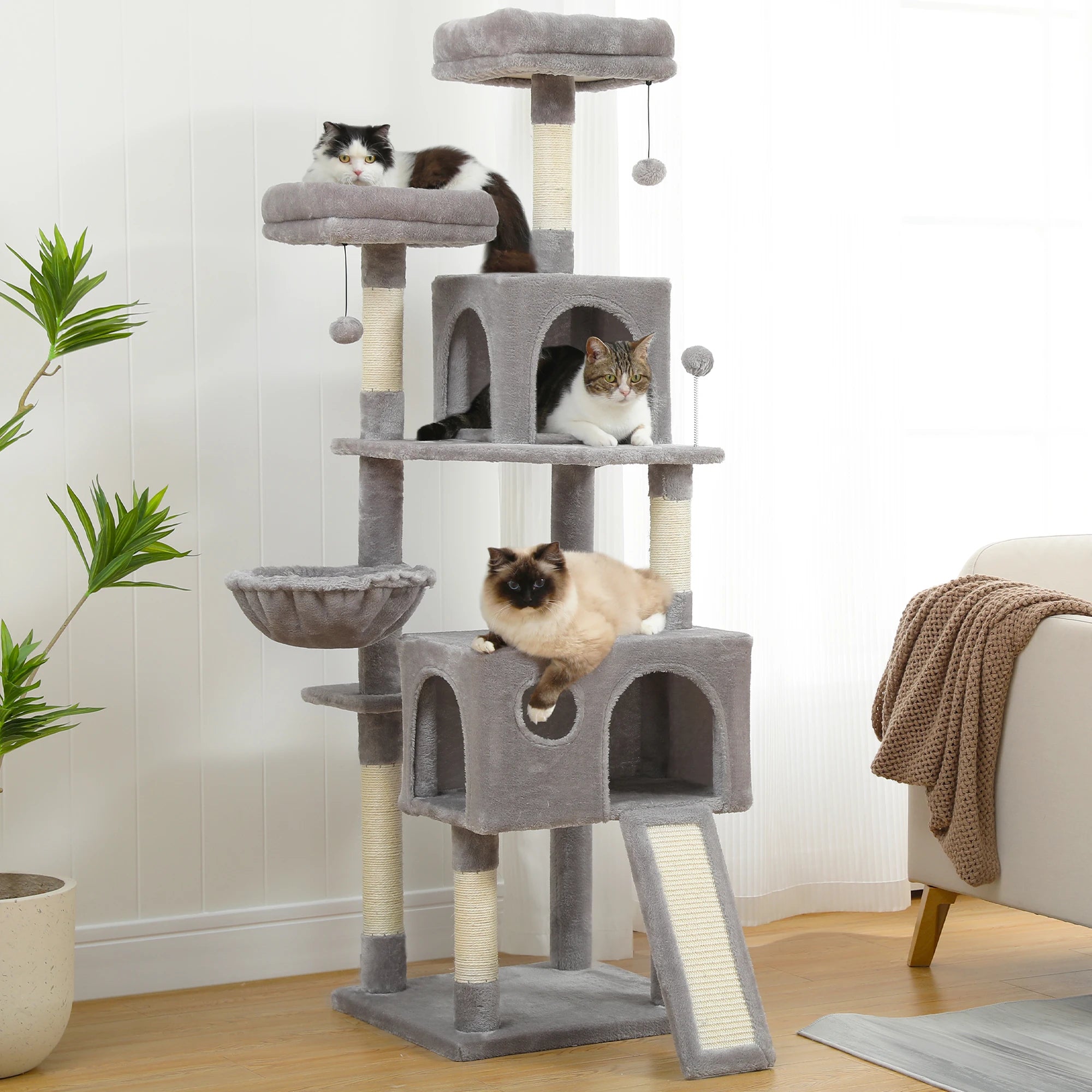 Climb Relax and Scratch Cat Towers