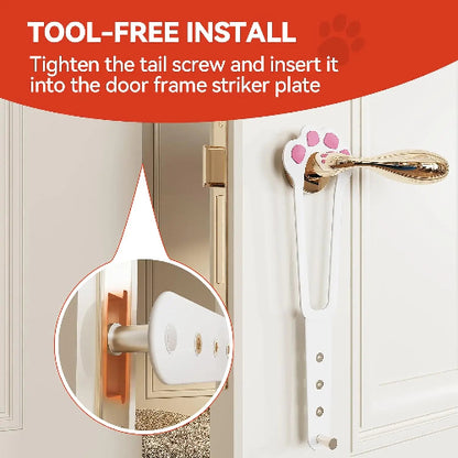 Cat door latch easy installation