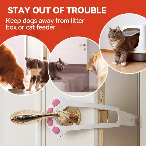 Adjustable cat door latch