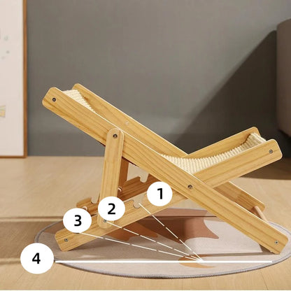 Adjustable Cat Recliner Bed & Nest positions