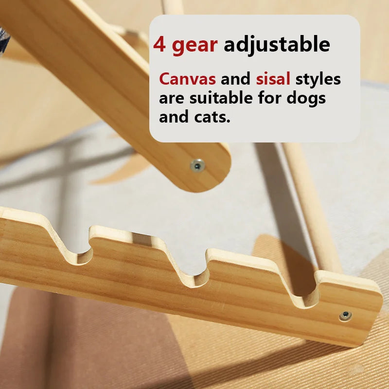Adjustable Cat Recliner Bed & Nest adjustments
