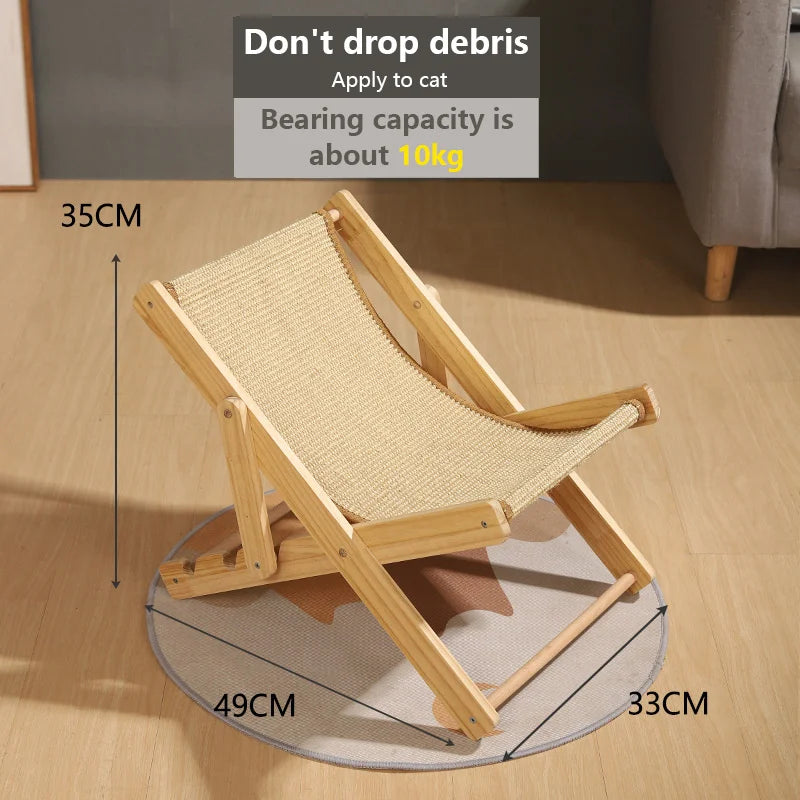 Adjustable Cat Recliner Bed & Nest dimensions