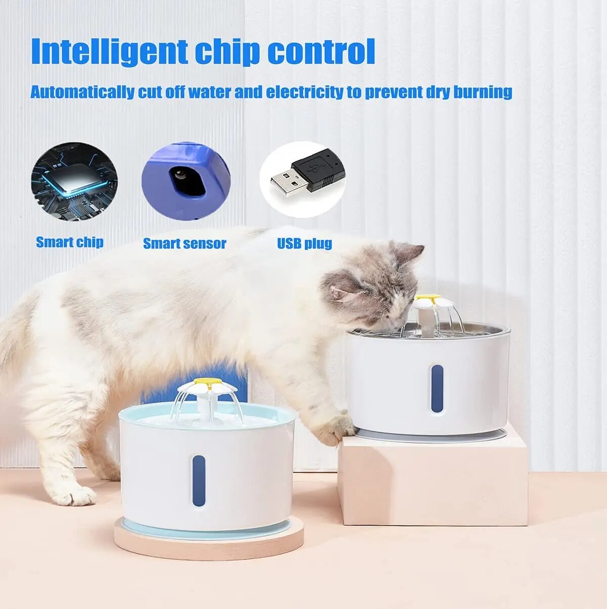 FelineFlow: Water Dispenser Flower