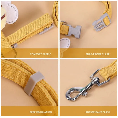 Cartoon Bee Cat Harness & Leash