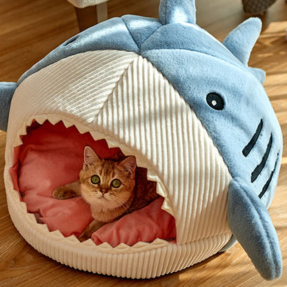 CozyShark Cat Bed: The Purr-fect Nap Spot