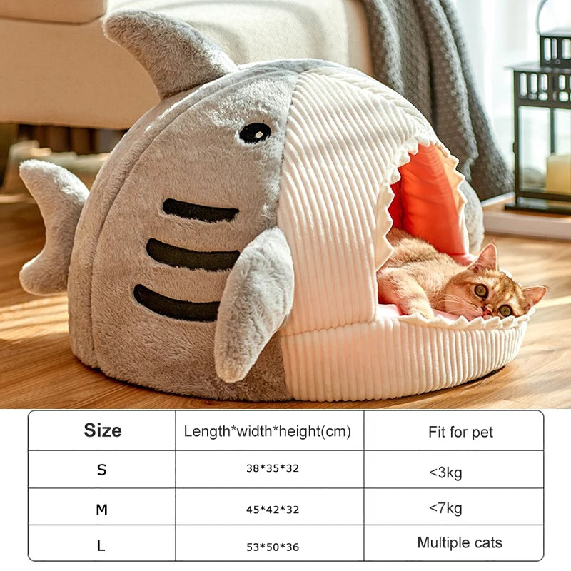 CozyShark Cat Bed: The Purr-fect Nap Spot