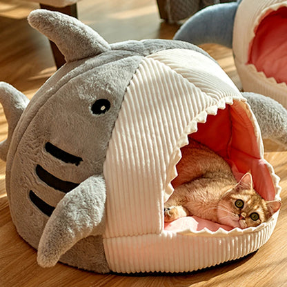 CozyShark Cat Bed: The Purr-fect Nap Spot
