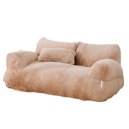 Cozy Cat Lounge: Fluffy Sofa-Style Pet Bed