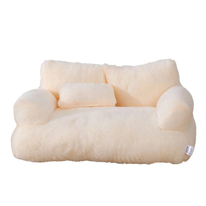 Cozy Cat Lounge: Fluffy Sofa-Style Pet Bed