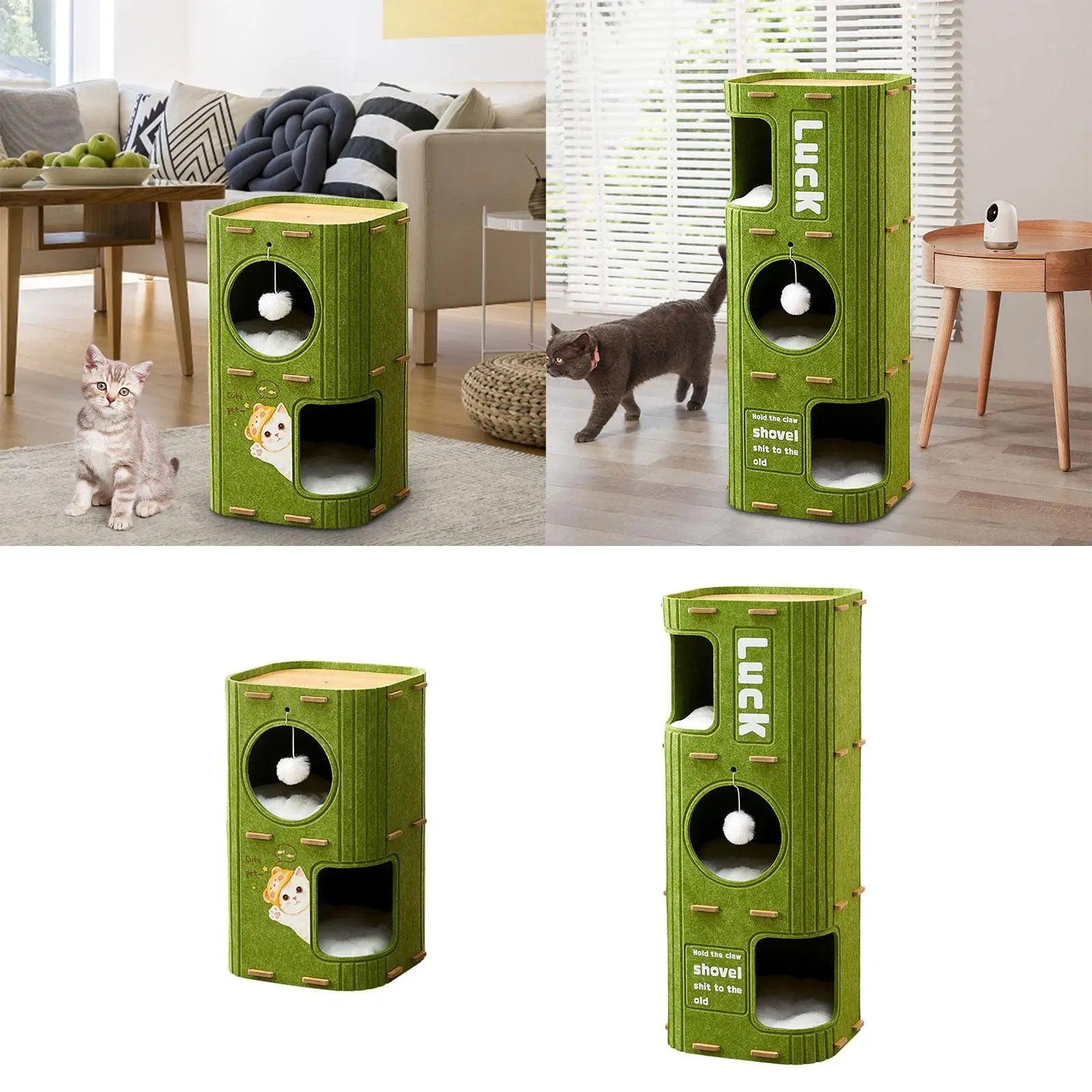 Cozy Cat Tree Condo Bed