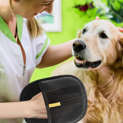 Double-Sided Pet Grooming Gloves