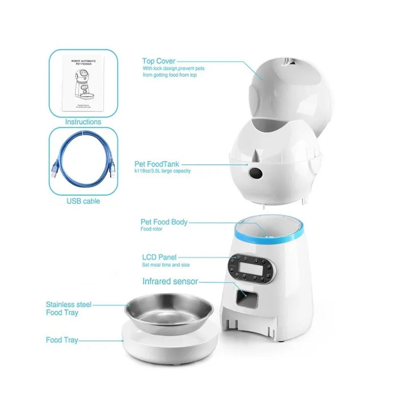 FeedMaster Voice-Timed Pet Dispenser