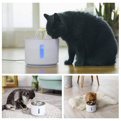 FelineFlow: Water Dispenser Flower