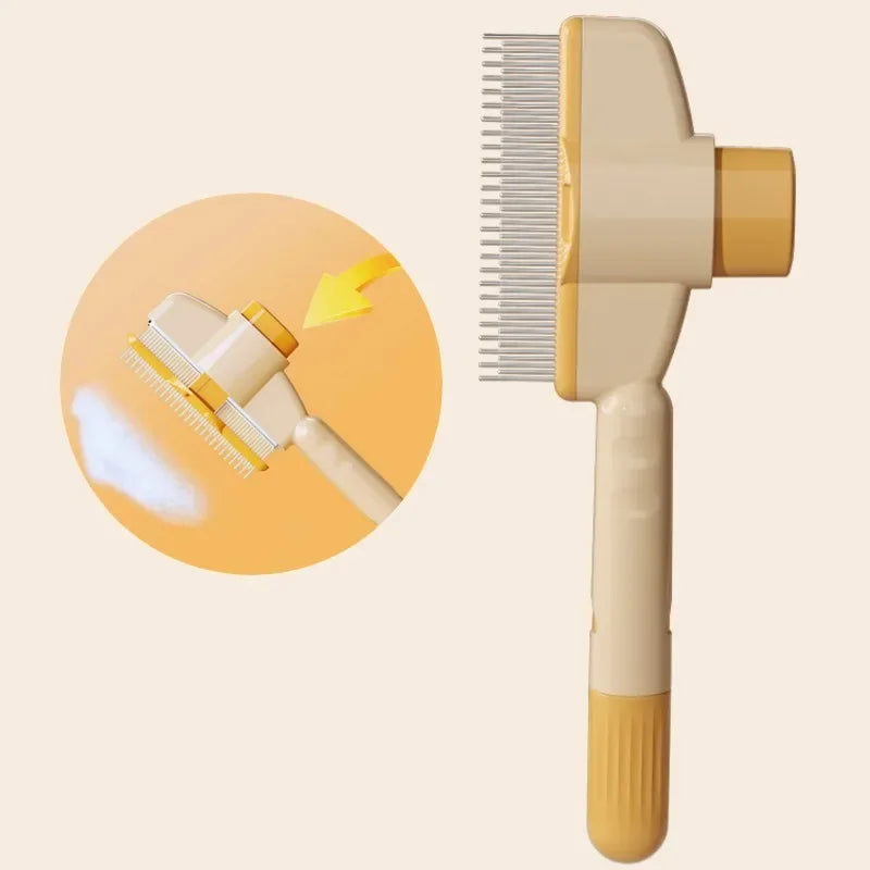 Gentle Groomer: Cat Brush with Easy Hair Release