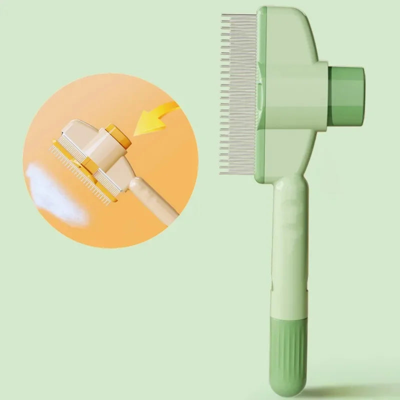 Gentle Groomer: Cat Brush with Easy Hair Release