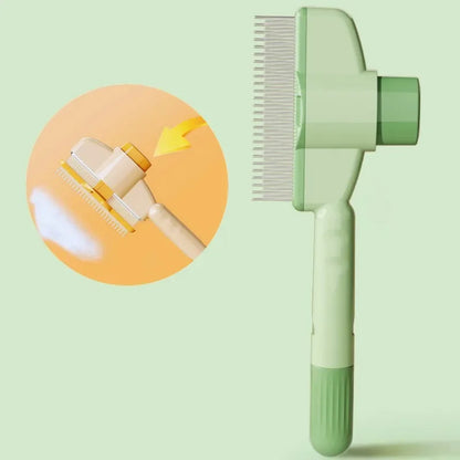 Gentle Groomer: Cat Brush with Easy Hair Release