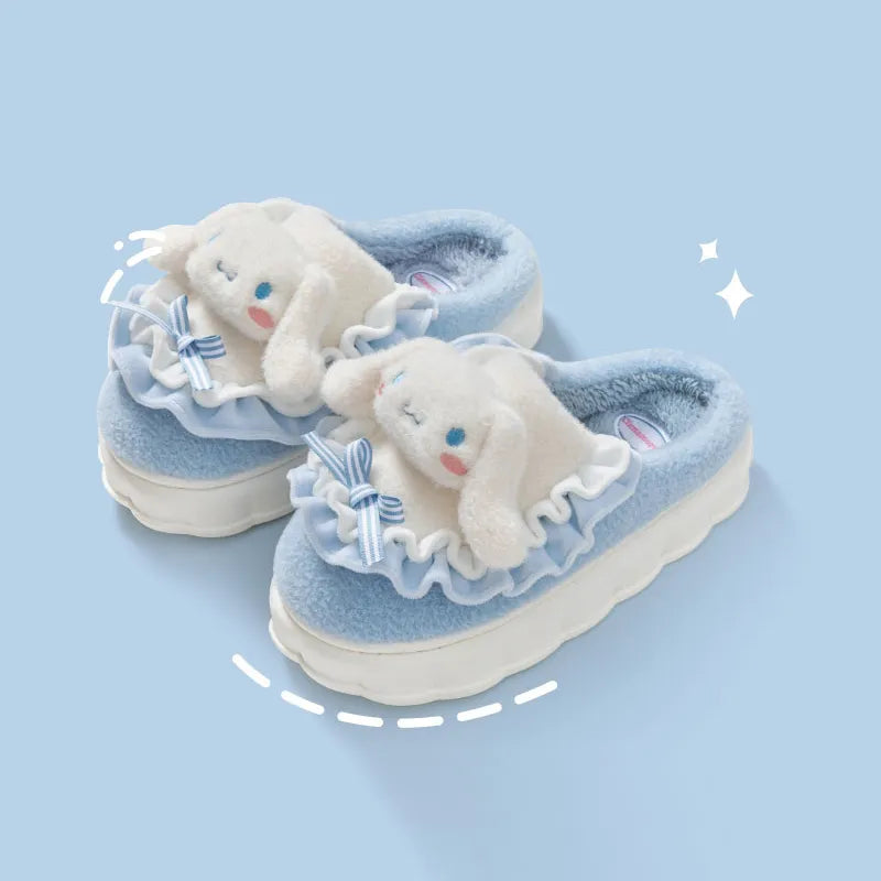 Indoor and Outdoor Cotton Cute Cat Slippers
