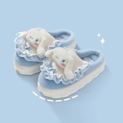 Indoor and Outdoor Cotton Cute Cat Slippers