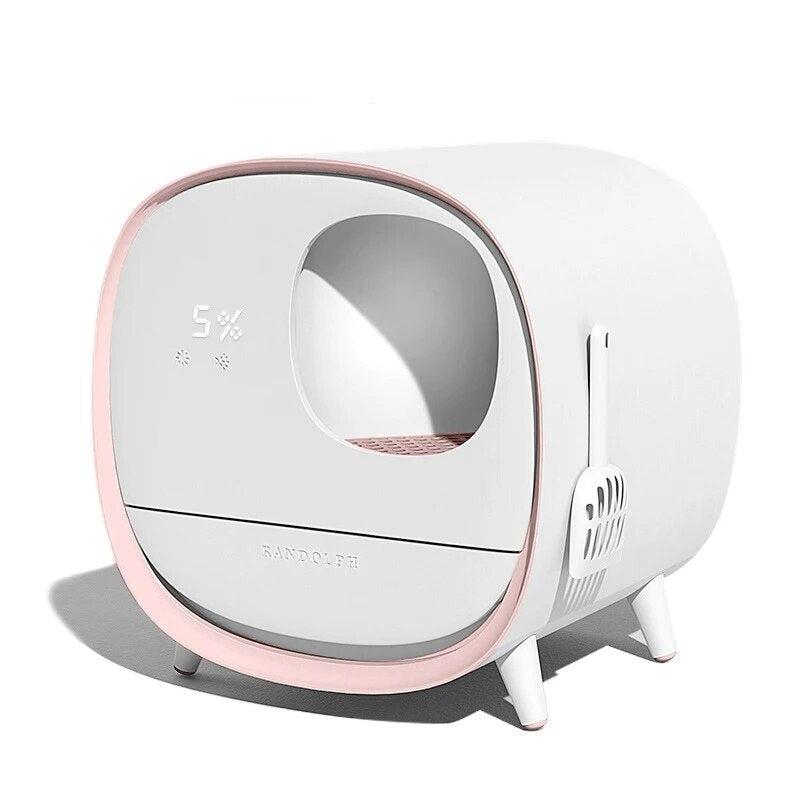 Intelligent Self-Cleaning Pet Litter Box with Odor Control Kit