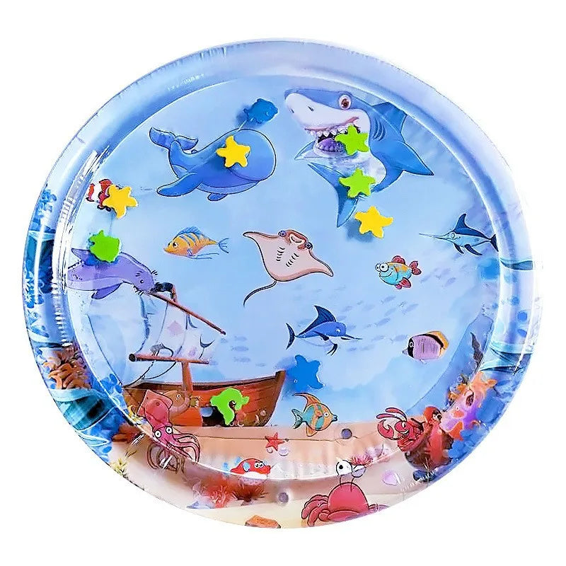 OceanPaws PlayPad: Water-Filled Cat Bed with Sea Creatures
