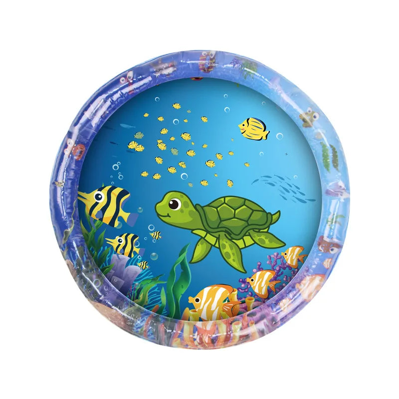 OceanPaws PlayPad: Water-Filled Cat Bed with Sea Creatures