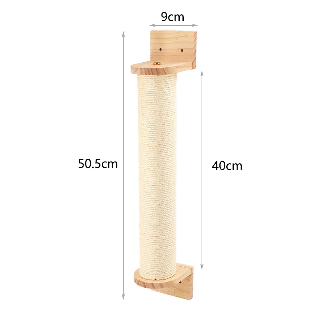 Wall-Mounted Cat Hammock & Scratcher