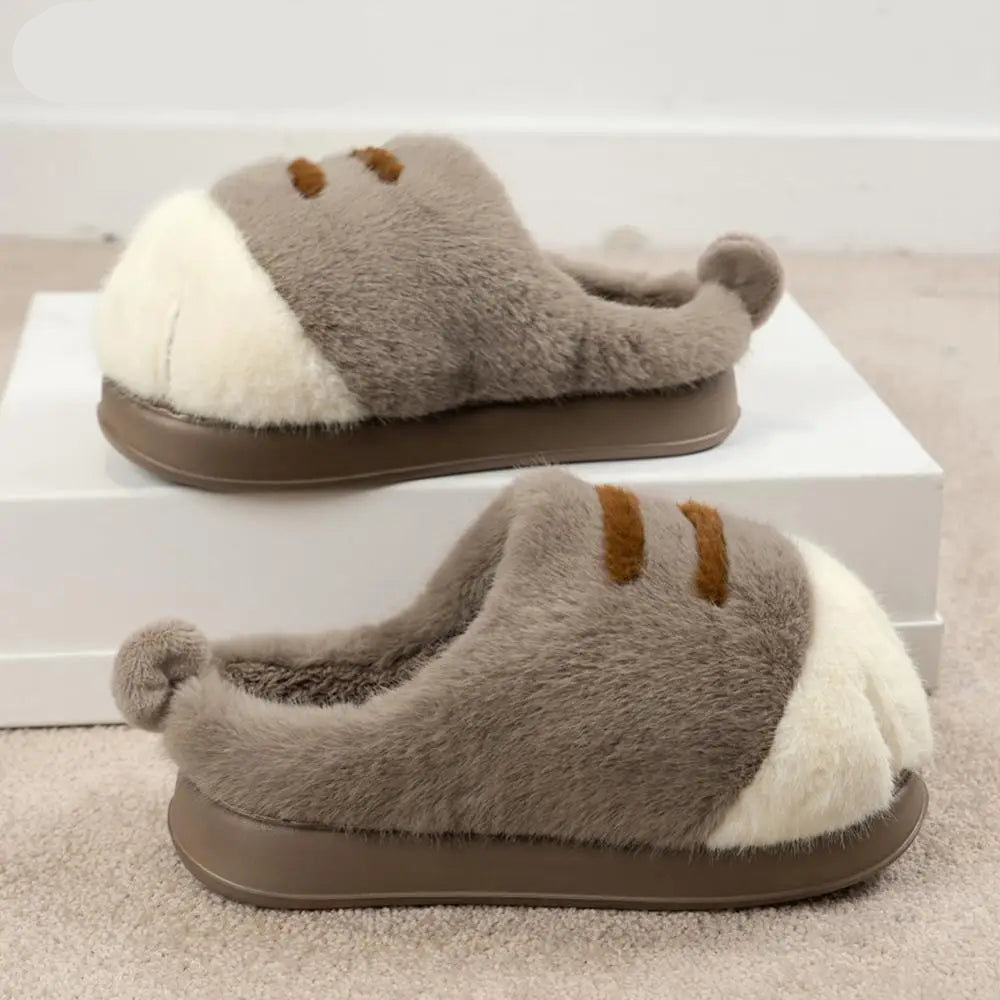 Cat Paw Plush Home Slippers