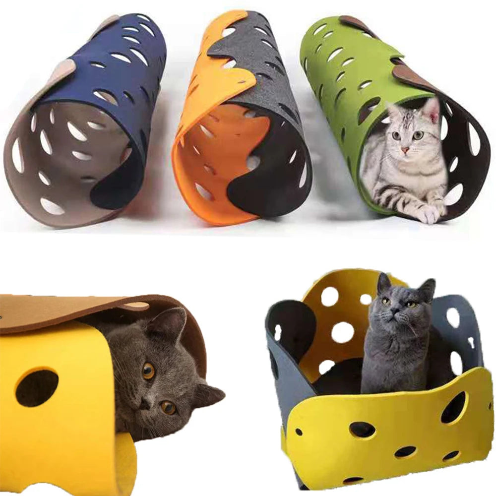 Cat Haven Dual Piece Interactive Tunnel Mat