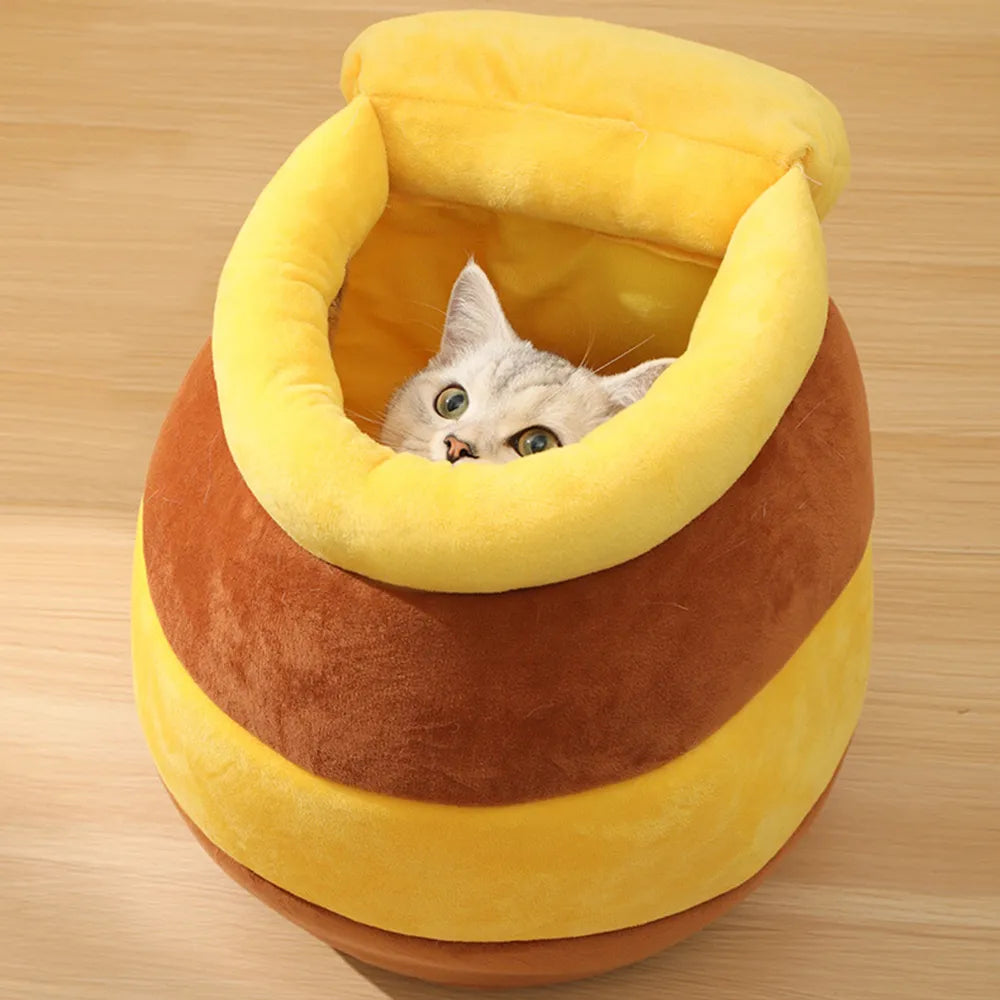 Spilled Honey Pot Cat Bed