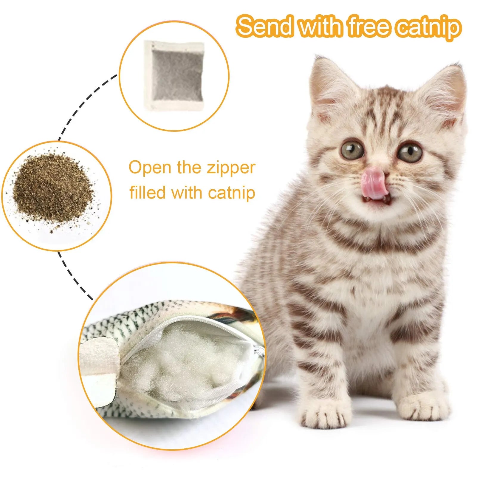 Interactive Fish Cat Toy