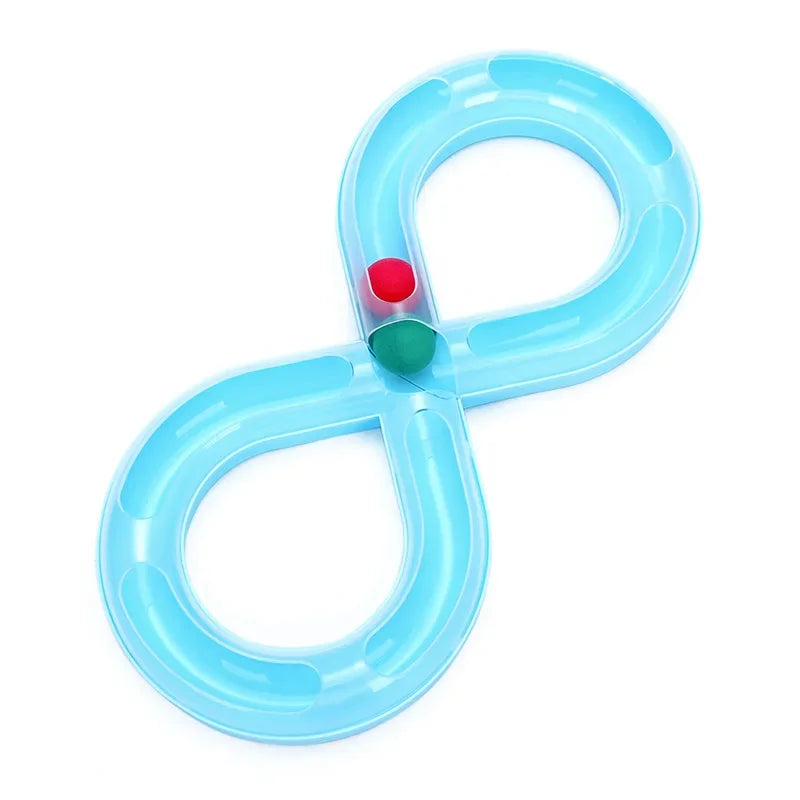 Interactive Cat Turntable Toy Set – Tunnel, Stick & Focus Training for Cats