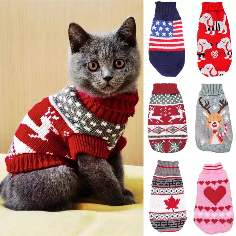 Cute Cat Sweaters For Christmas