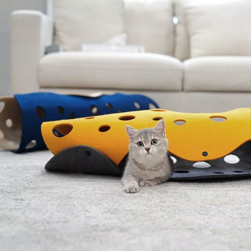 Cat Haven Dual Piece Interactive Tunnel Mat