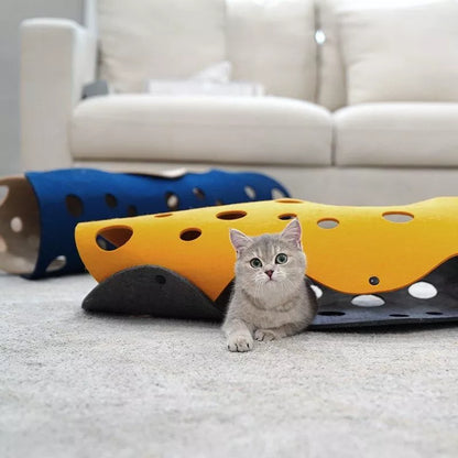 Cat Haven Dual Piece Interactive Tunnel Mat