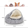 Soft Plush Round Dog and Cat Bed