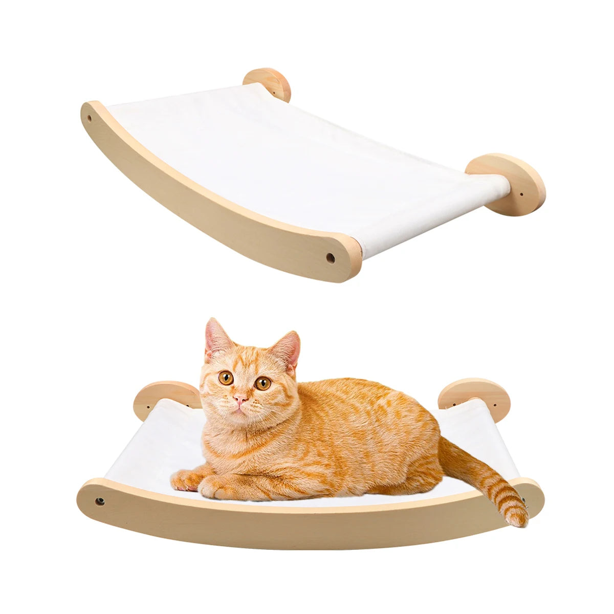 Wall-Mounted Cat Hammock & Scratcher