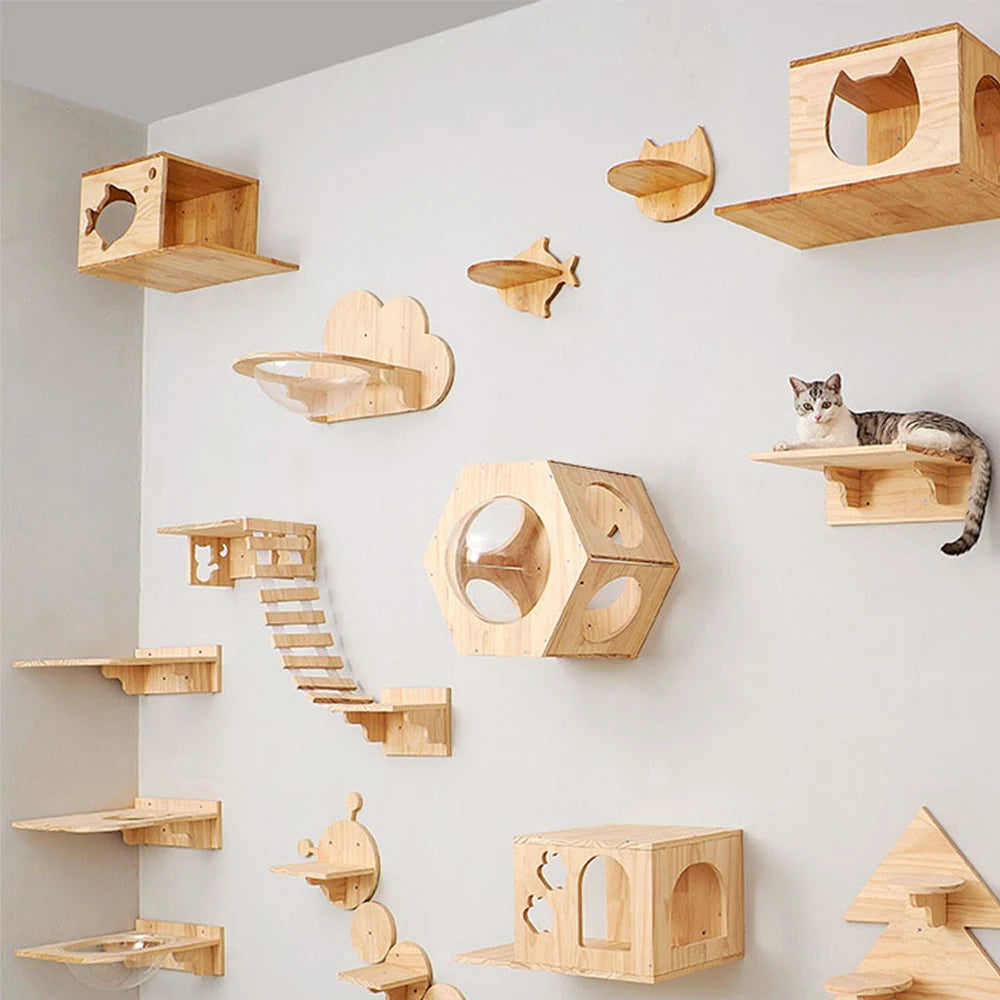 Wall-Mounted Cat Hammock & Scratcher