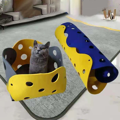 Cat Haven Dual Piece Interactive Tunnel Mat