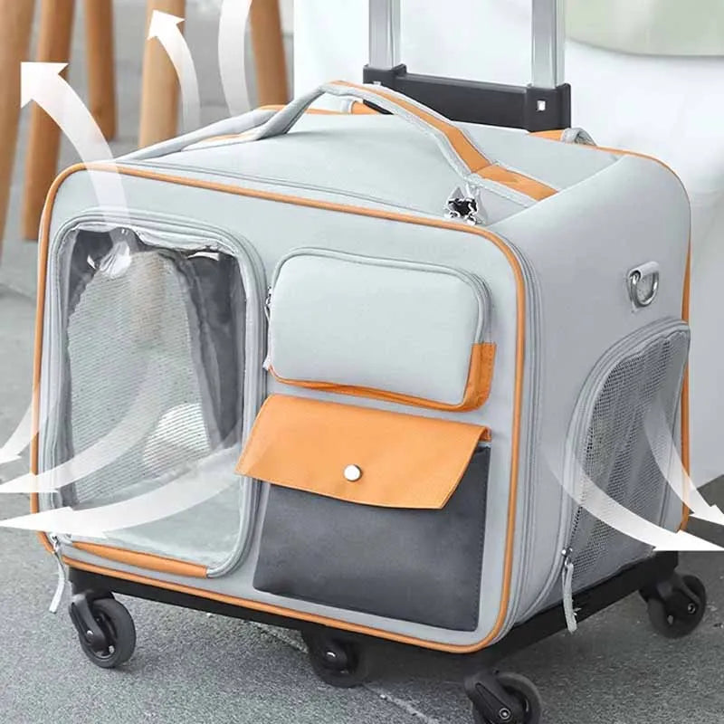 Portable Pet Backpack Stroller Carrier