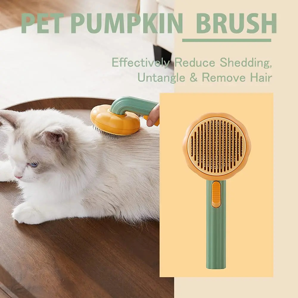 Pumpkin Cat Hair Brush